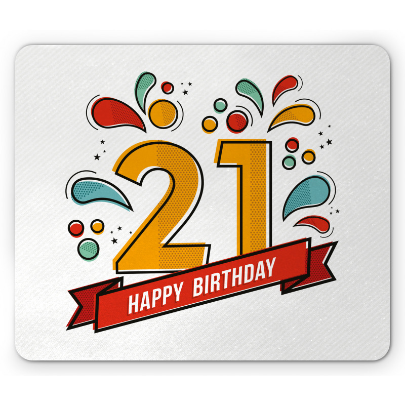 Digital 21 Birthday Mouse Pad