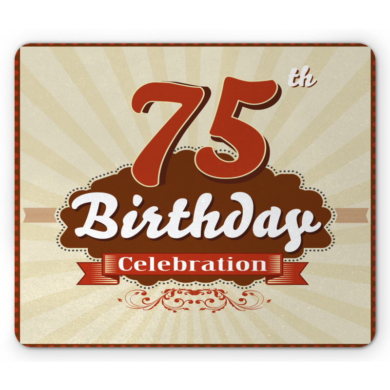 Birthday Age Number Mouse Pad