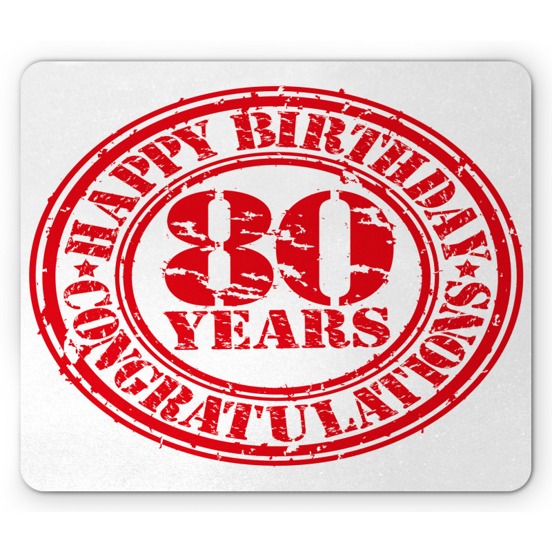 Happy Birthday Stamp Mouse Pad