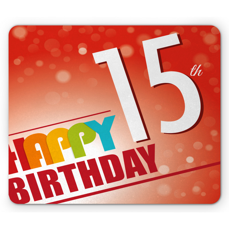 15th Birthday Concept Mouse Pad