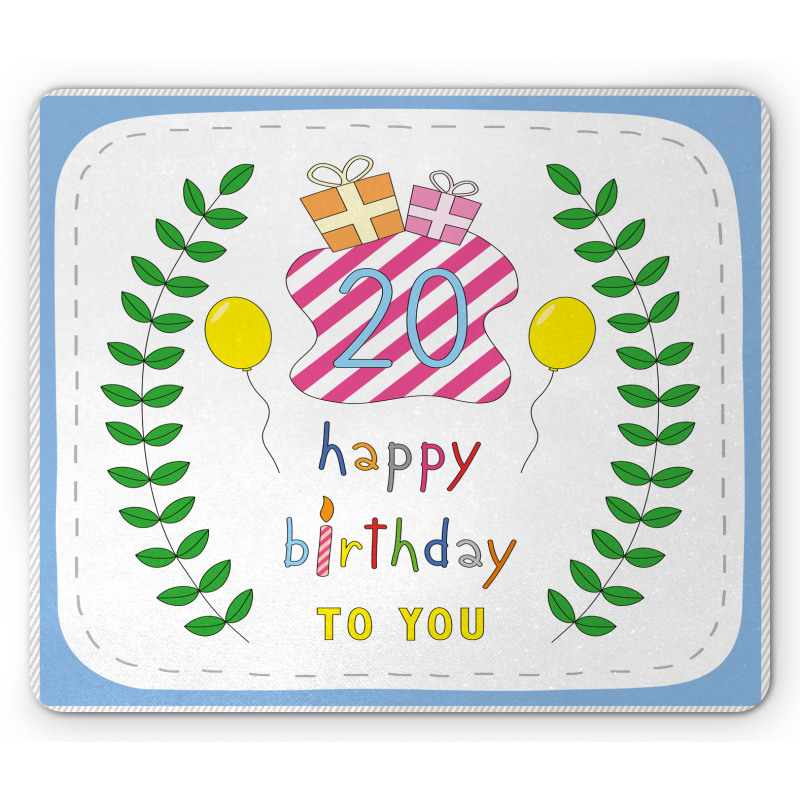 Birthday 20 Years Mouse Pad