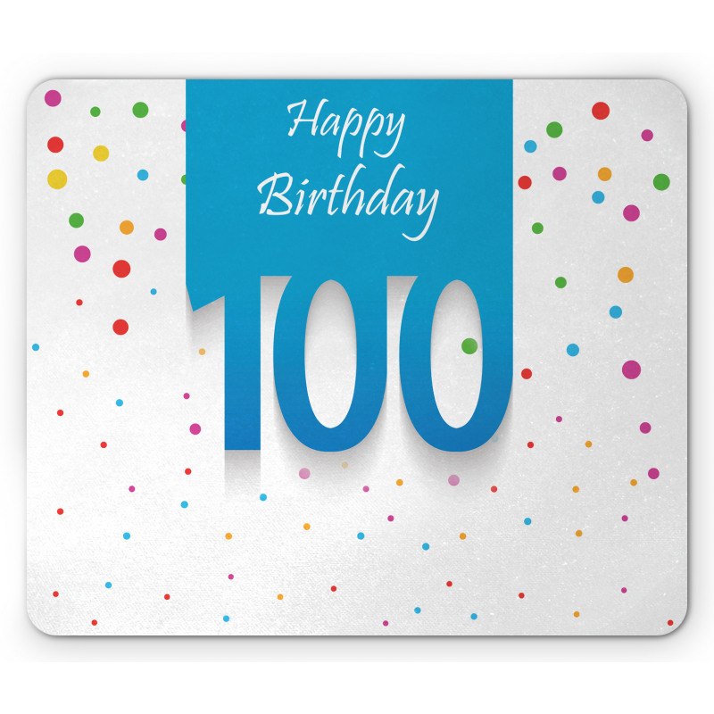 100 Years Birthday Mouse Pad