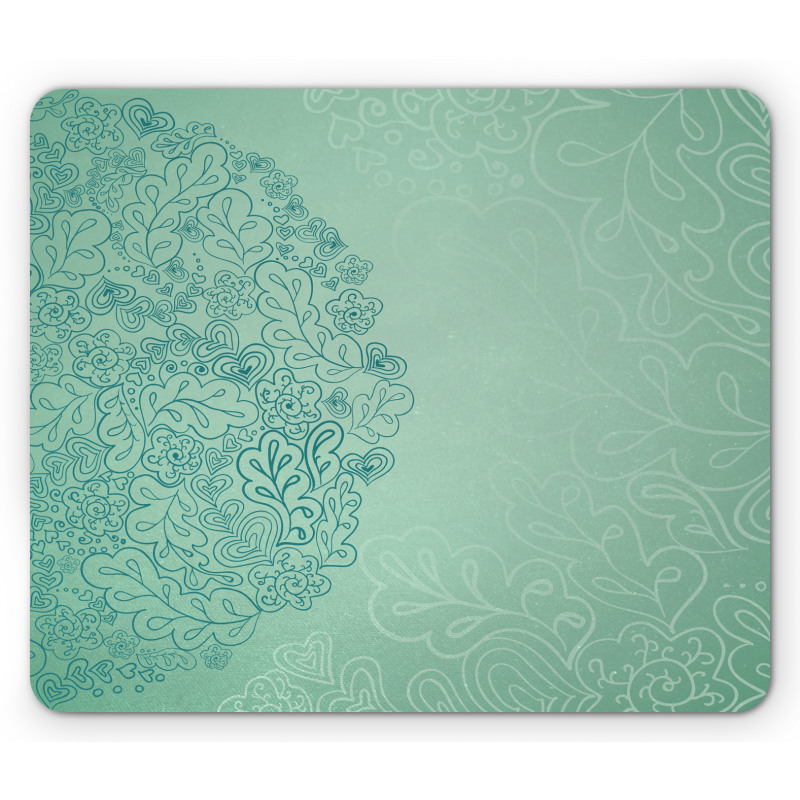 Mixed Leaves Botanical Mouse Pad