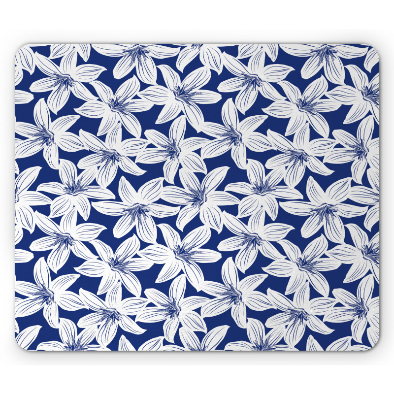 Hibiscus Flower Petals Mouse Pad