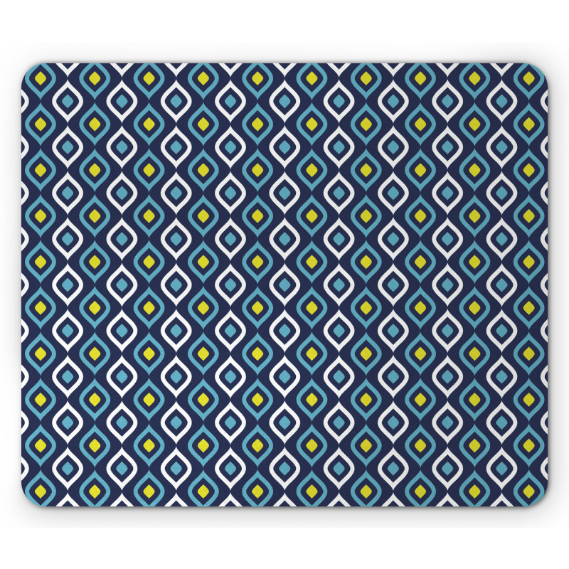 Abstract Leaf Form Spots Mouse Pad