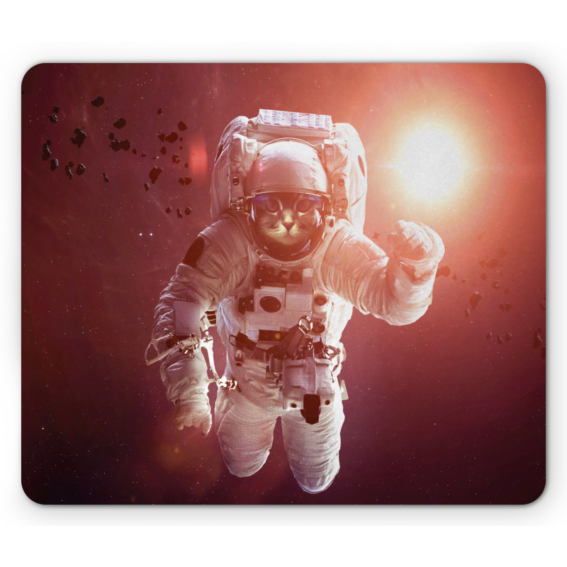 Pet in Suit Galaxy Mouse Pad