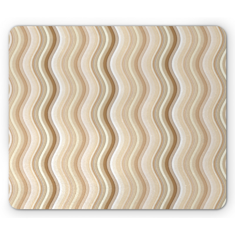 Wavy Lines Vertical Swirl Mouse Pad