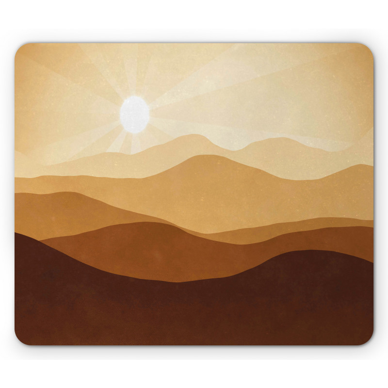 Abstract Sunrise Mountains Mouse Pad