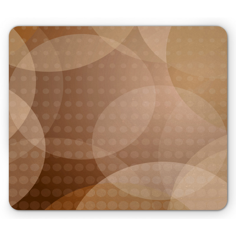 Overlapping Circles Dots Mouse Pad