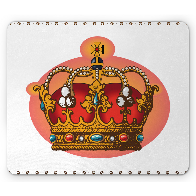 Baroque Crown Coronet Mouse Pad