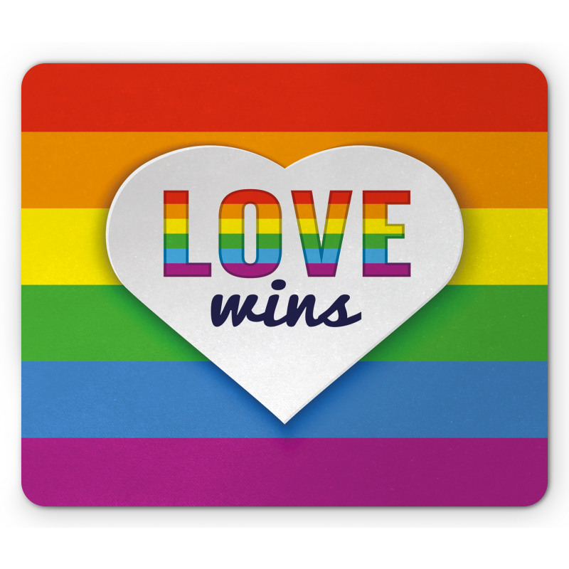 LGBT Pride Love Wins Mouse Pad