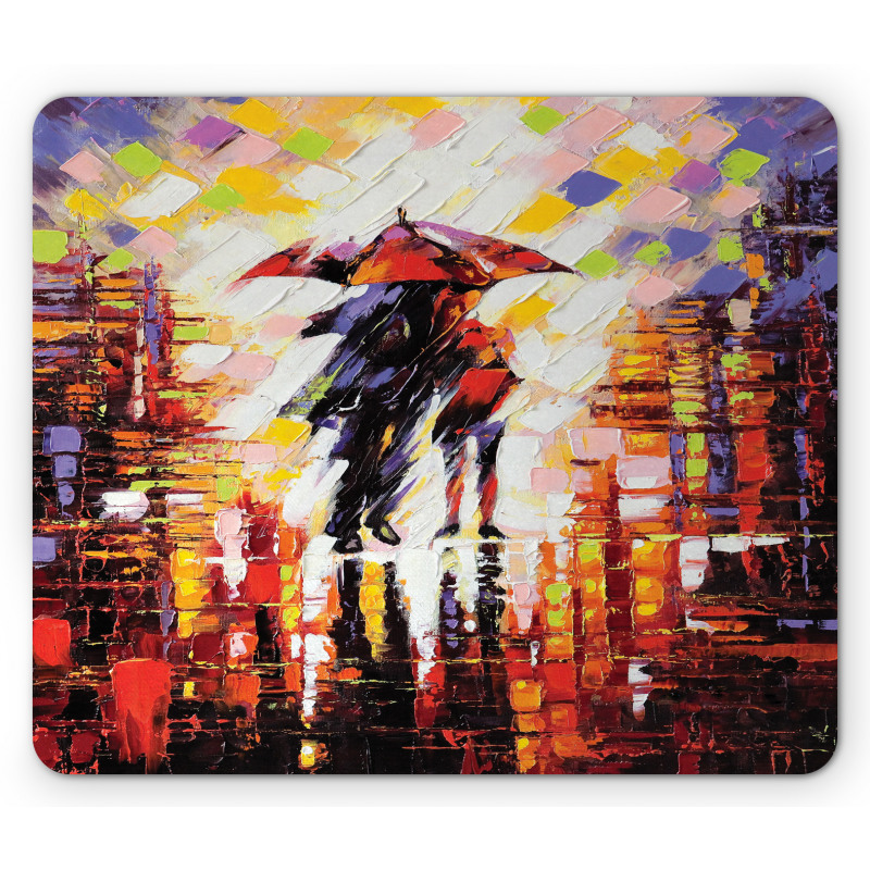 Romantic Painting Couple Mouse Pad