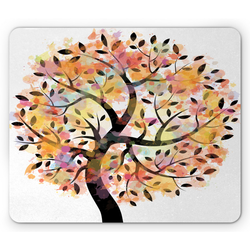 Spring Season Tree Leaves Mouse Pad