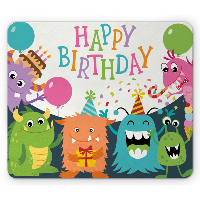 Monster Birthday Mouse Pad