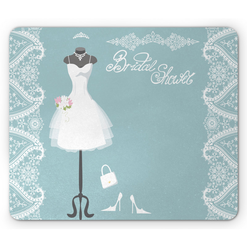 Vintage French Bride Mouse Pad