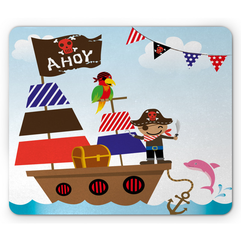 Pirate Ship Ocean Mouse Pad