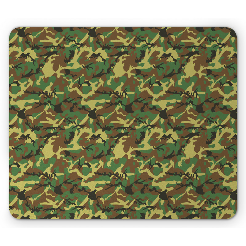 Woodland Abstract Jungle Mouse Pad