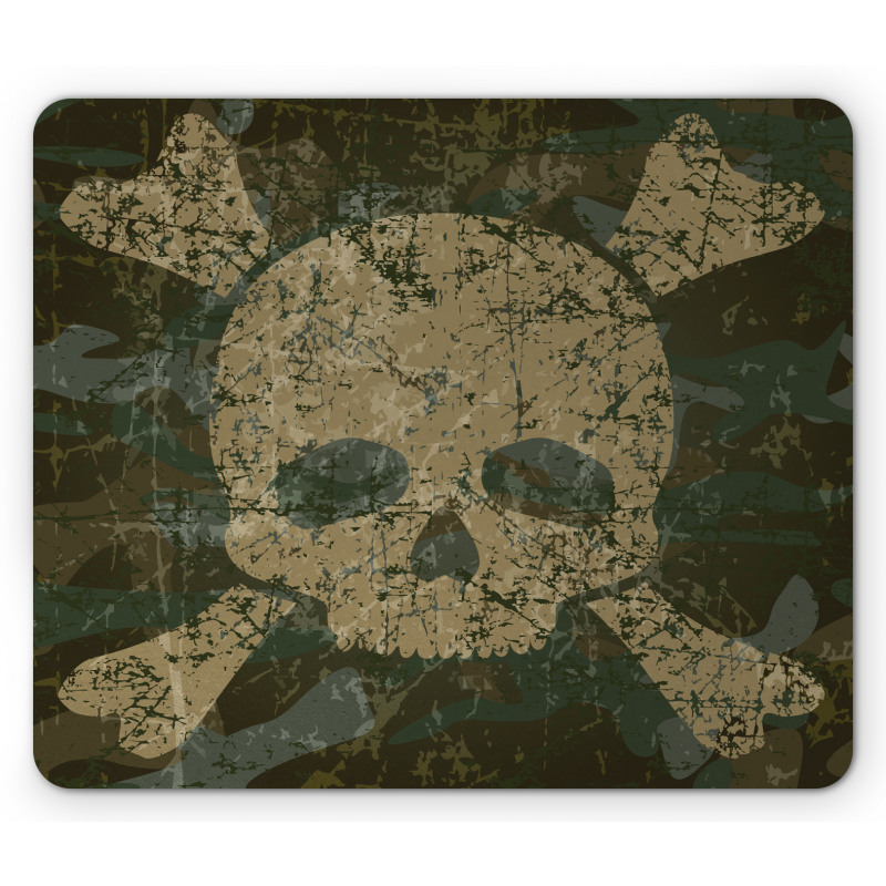 Rusty Aged Camo Design Mouse Pad