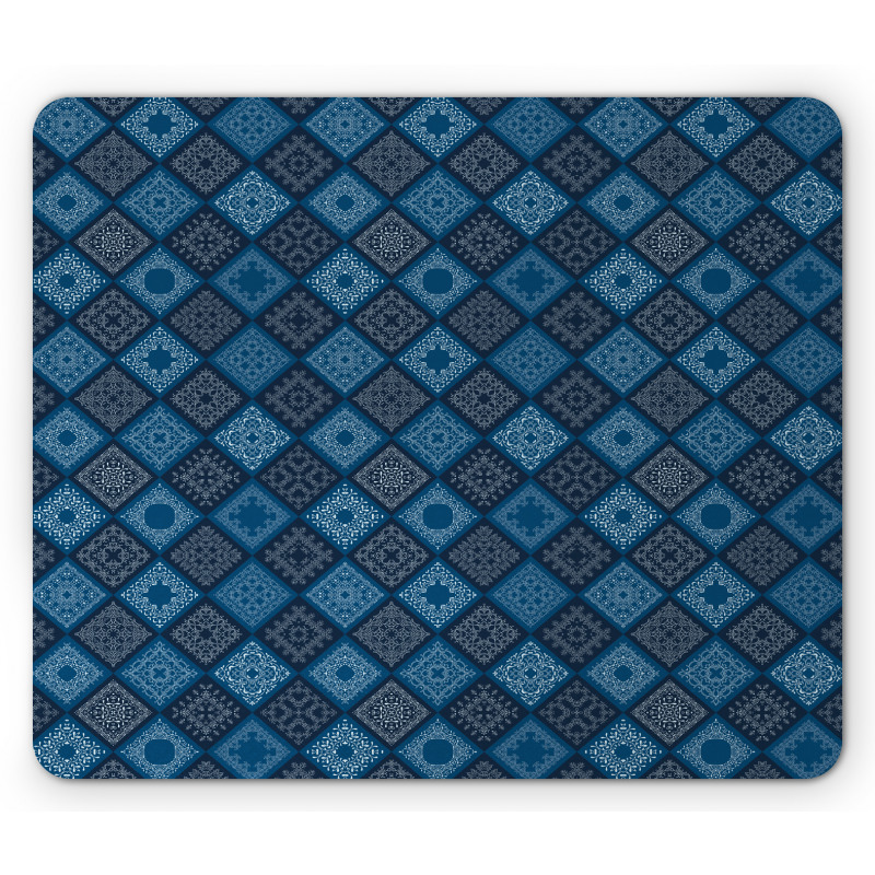 Detailed Squares Mouse Pad