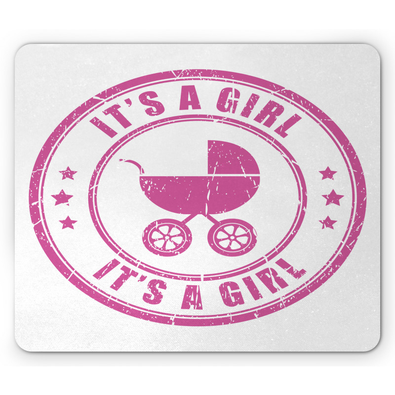 Grunge It's a Girl Mouse Pad