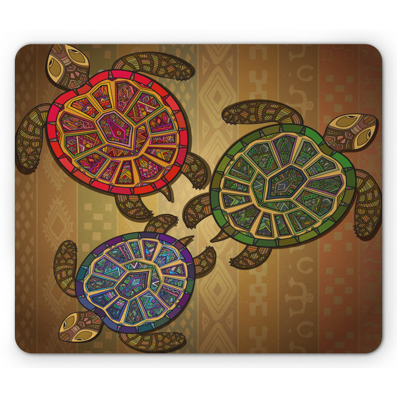 3 Turtles Ornamental Mouse Pad