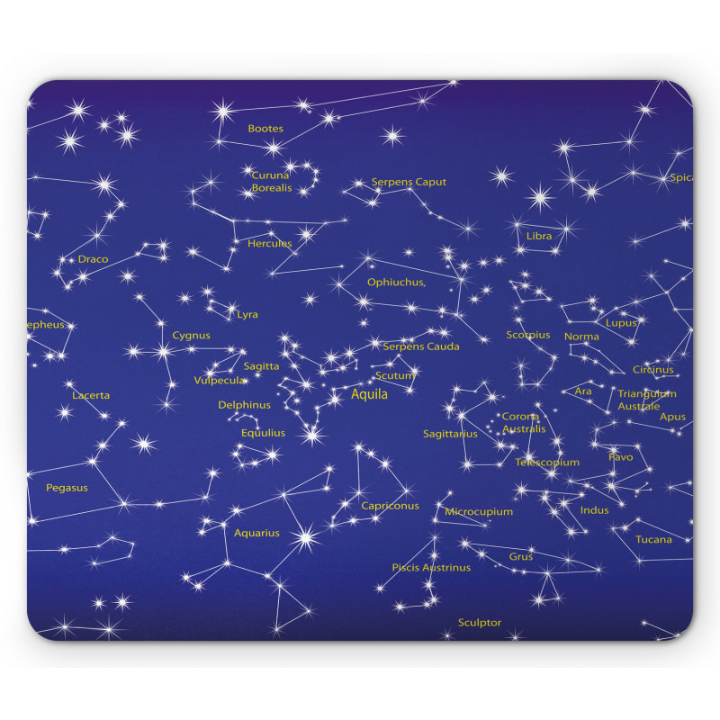 Names of Stars Mouse Pad