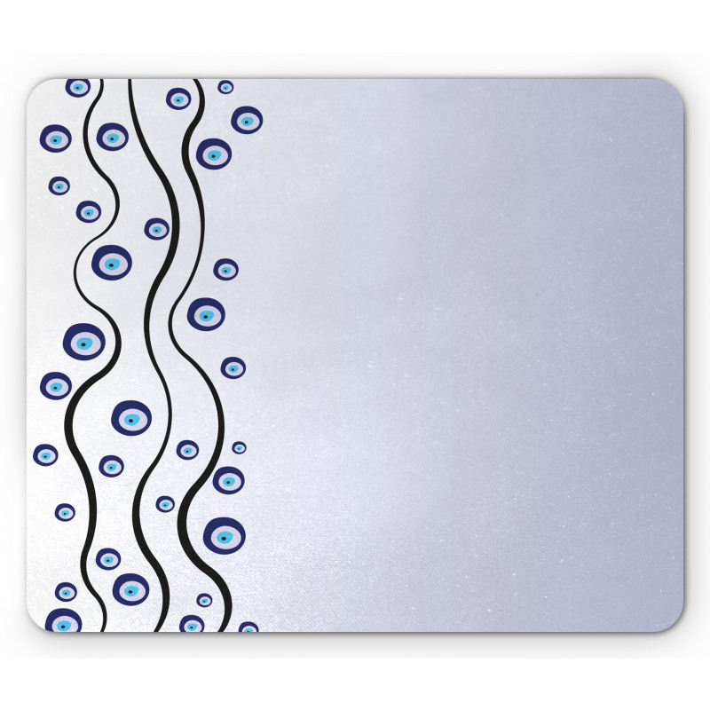 Eye Shape Shape Lines Mouse Pad