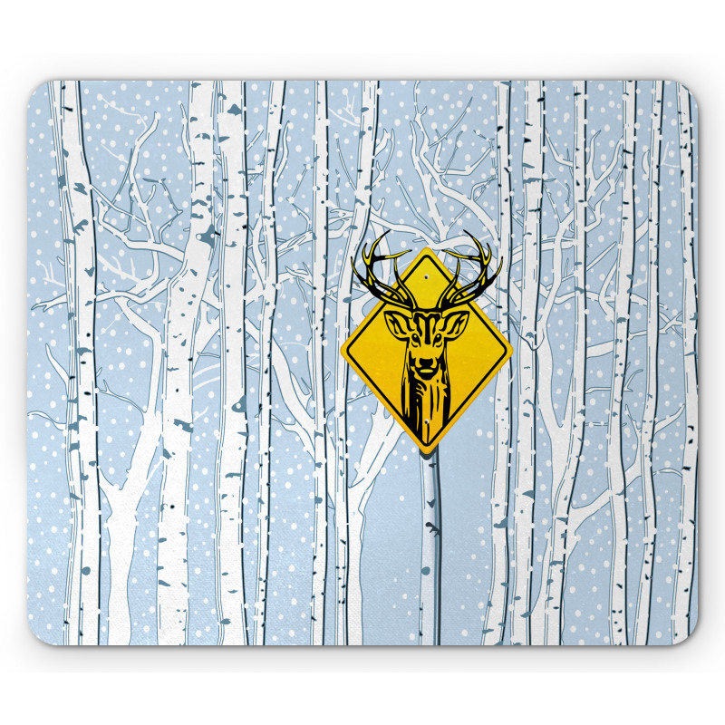 Attention Deer Mouse Pad