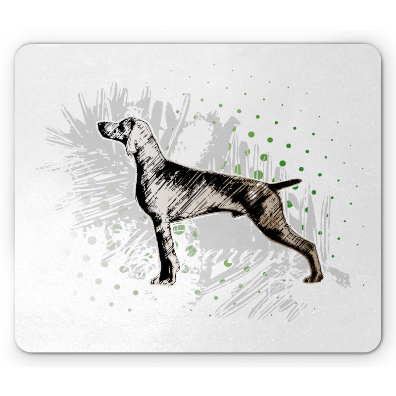 Dog Sketch Art Mouse Pad