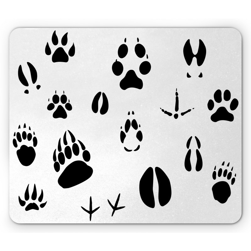 Wildlife Animal Footprints Mouse Pad