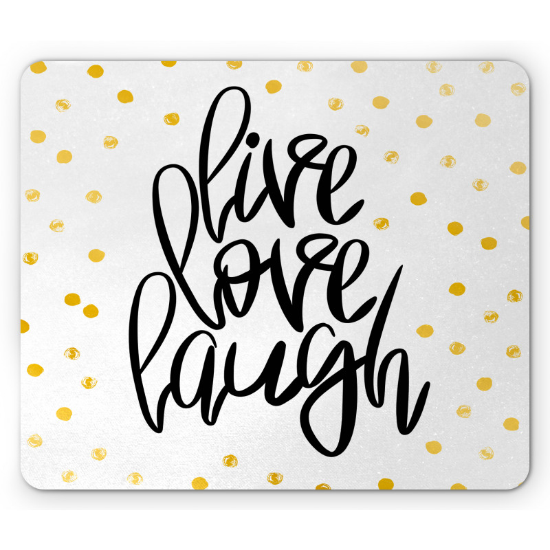 Phrase Dots Mouse Pad