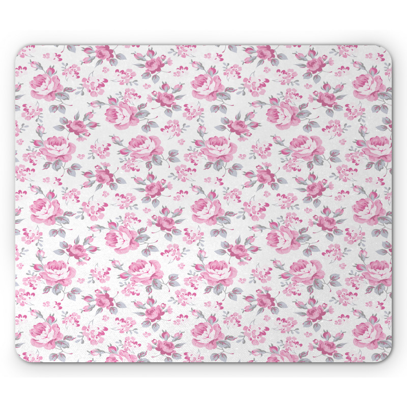 Pink Roses Spring Mouse Pad