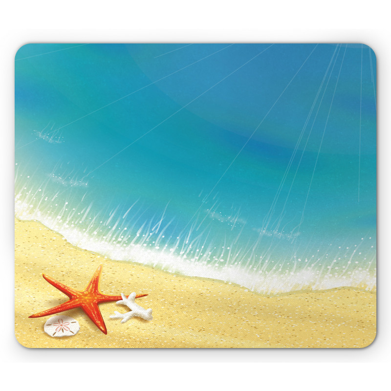 Waves on Beach Mouse Pad