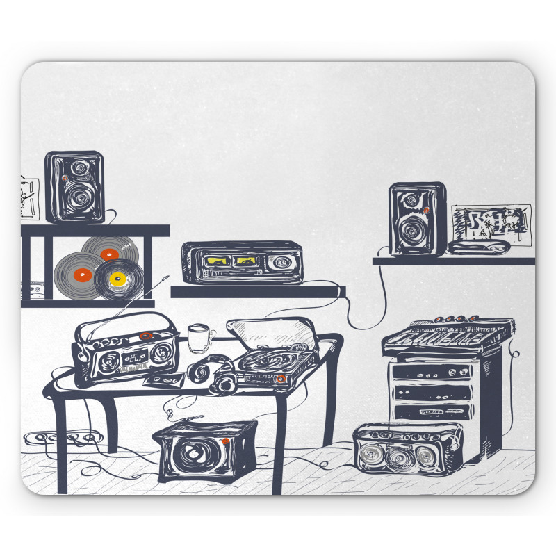 Music Devices Turntable Mouse Pad