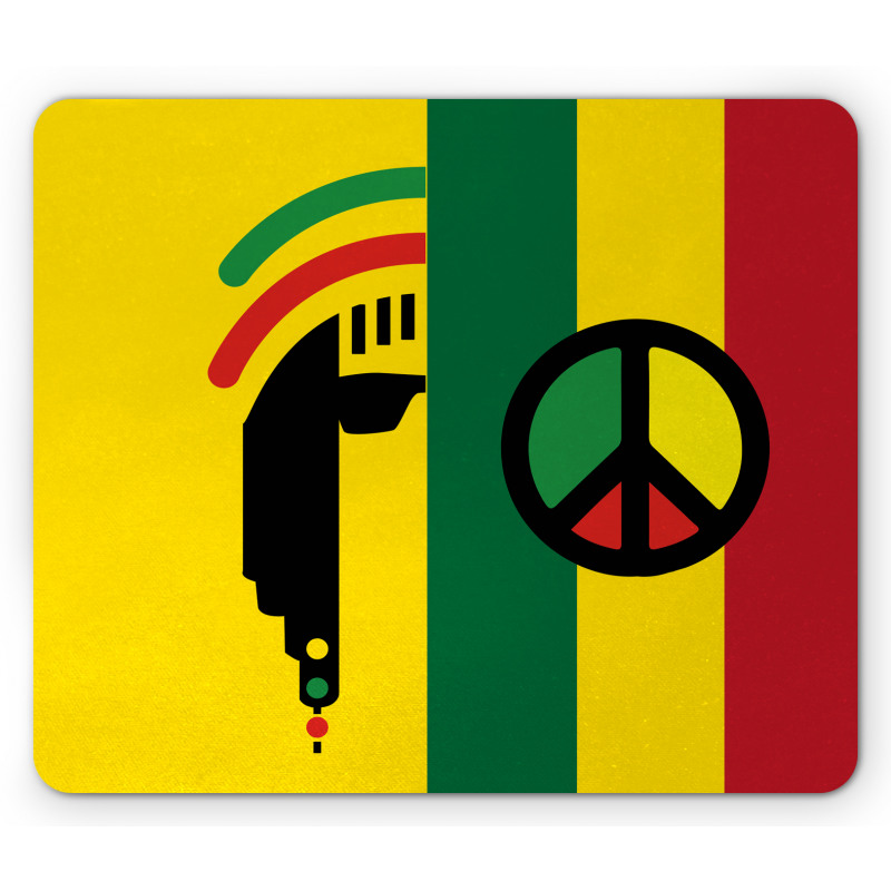 Reggae Music Peace Mouse Pad