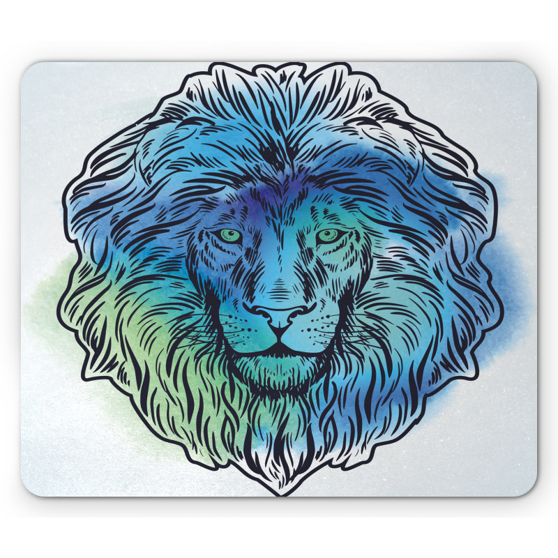 Portrait King of Forest Mouse Pad