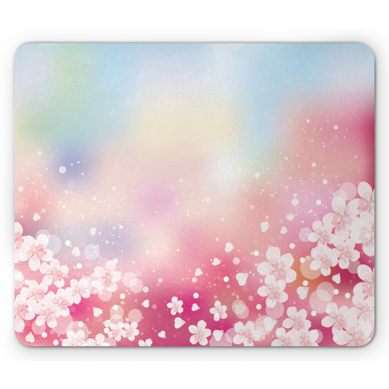 Dreamy Cherry Blossoms Mouse Pad