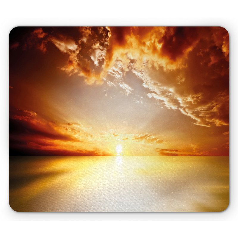 Tranquil Sunset Horizon Mouse Pad