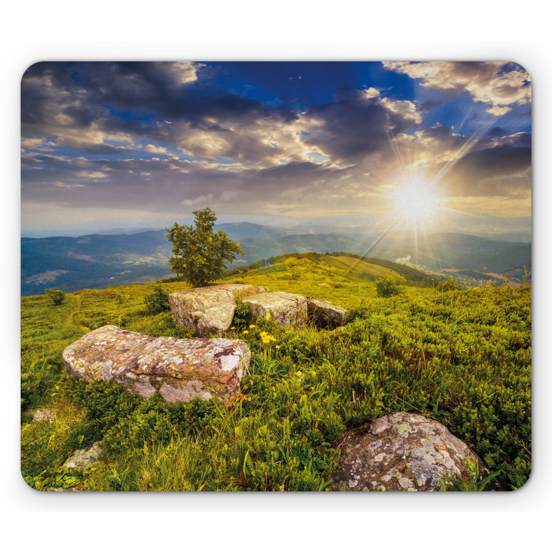 3 Behind Boulders Mouse Pad