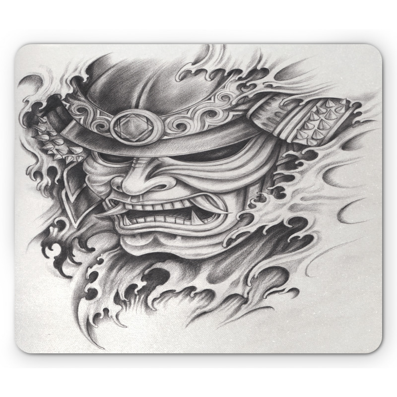 Warrior Samurai Art Mouse Pad