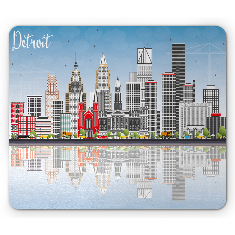 Cityscape Skyscrapers Mouse Pad