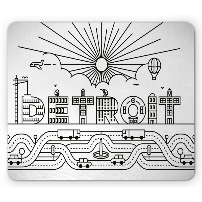 Building Letter Balloon Mouse Pad