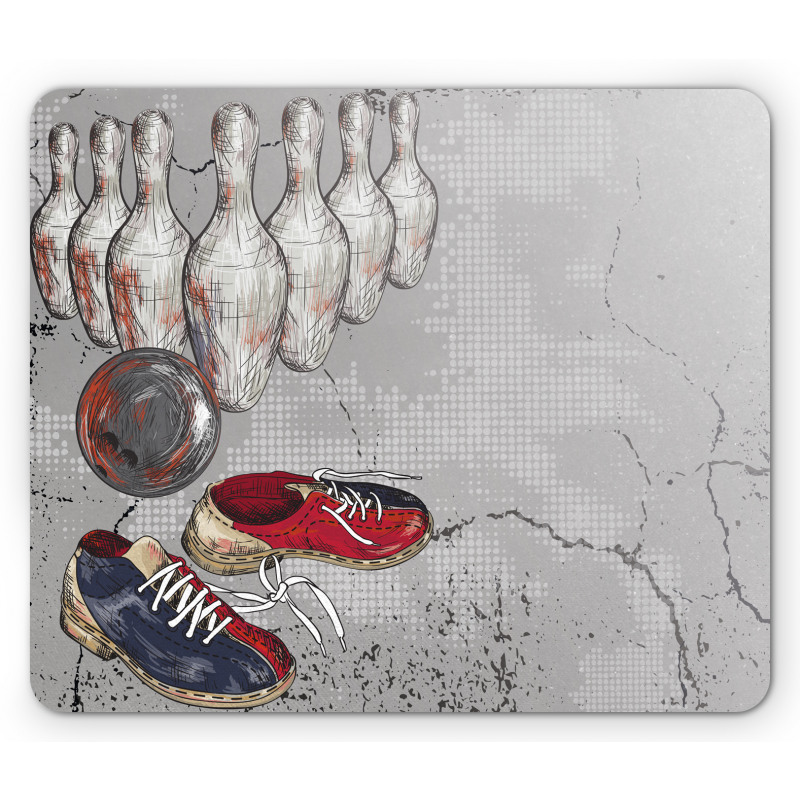 Grunge Objects Mouse Pad