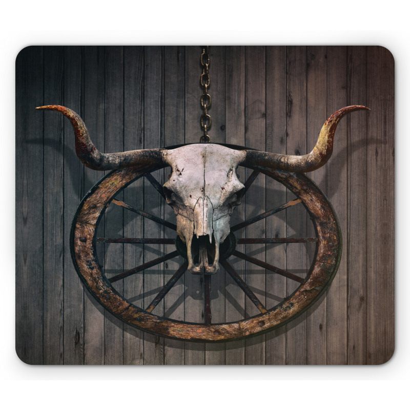 Rustic Skulll Mouse Pad