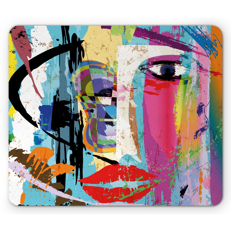 Paint Strokes Splashes Mouse Pad