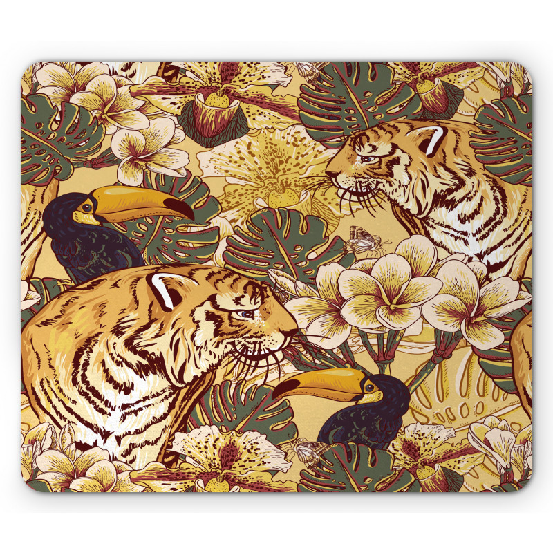 Tropical Bengal Toucan Mouse Pad