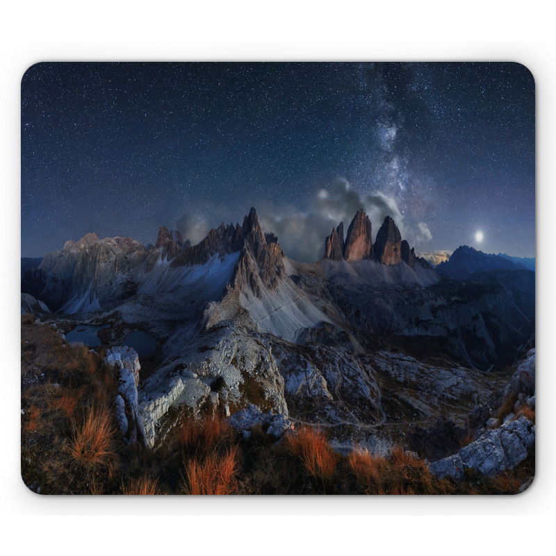 Italy Mountains Milky Way Mouse Pad