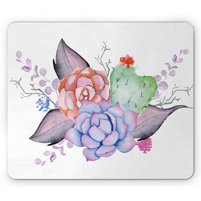 Romantic Summer Blossoms Mouse Pad