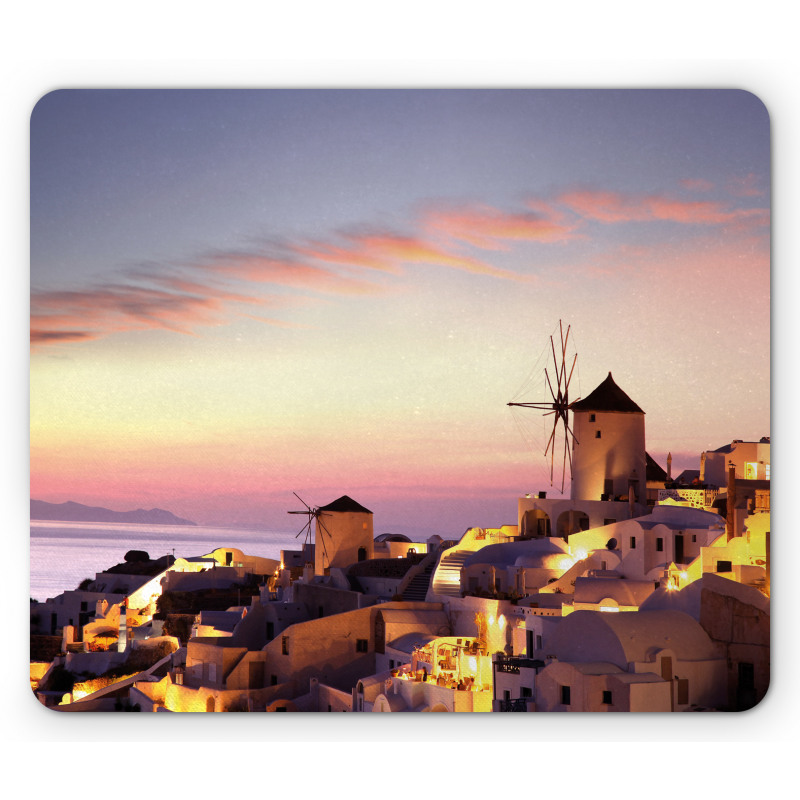 Santorini Greece View Mouse Pad