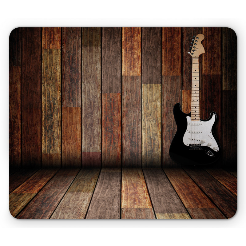 Guitar Wood Room Mouse Pad